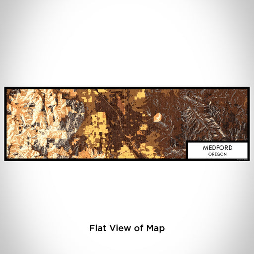 Flat View of Map Custom Medford Oregon Map Enamel Mug in Ember