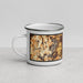 Left View Custom Medford Oregon Map Enamel Mug in Ember