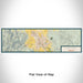 Flat View of Map Custom Medford Oregon Map Enamel Mug in Woodblock