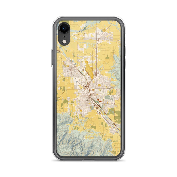 Custom Medford Oregon Map Phone Case in Woodblock