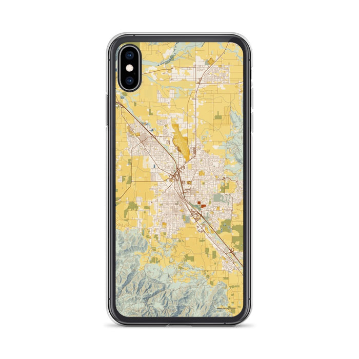 Custom Medford Oregon Map Phone Case in Woodblock