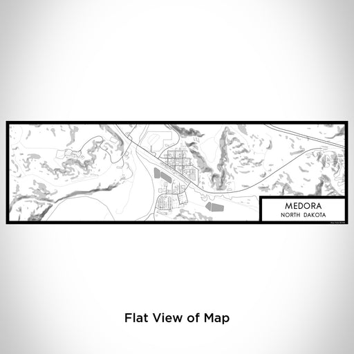 Flat View of Map Custom Medora North Dakota Map Enamel Mug in Classic