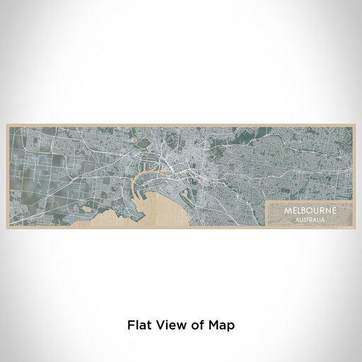 Flat View of Map Custom Melbourne Australia Map Enamel Mug in Afternoon