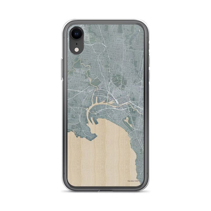 Custom iPhone XR Melbourne Australia Map Phone Case in Afternoon