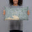 Person holding 20x12 Custom Melbourne Australia Map Throw Pillow in Afternoon