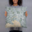 Person holding 18x18 Custom Melbourne Australia Map Throw Pillow in Afternoon
