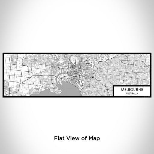Flat View of Map Custom Melbourne Australia Map Enamel Mug in Classic