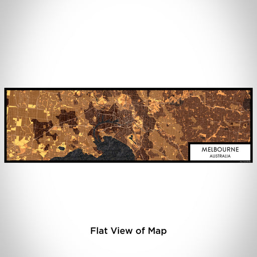 Flat View of Map Custom Melbourne Australia Map Enamel Mug in Ember