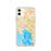 Custom iPhone 11 Melbourne Australia Map Phone Case in Watercolor