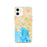 Custom iPhone 12 Melbourne Australia Map Phone Case in Watercolor