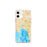 Custom iPhone 12 mini Melbourne Australia Map Phone Case in Watercolor