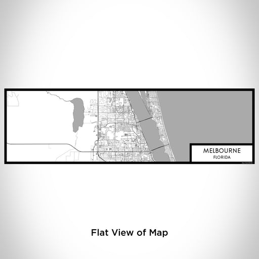 Flat View of Map Custom Melbourne Florida Map Enamel Mug in Classic