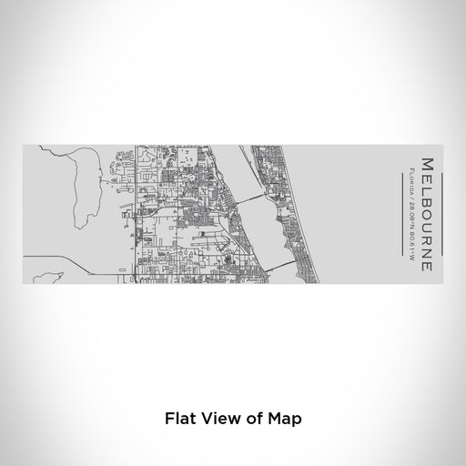 Rendered View of Melbourne Florida Map Engraving on 10oz Stainless Steel Insulated Cup with Sipping Lid