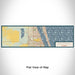 Flat View of Map Custom Melbourne Florida Map Enamel Mug in Woodblock