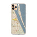 Custom Melbourne Florida Map Phone Case in Woodblock