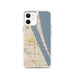 Custom Melbourne Florida Map iPhone 12 Phone Case in Woodblock