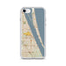 Custom Melbourne Florida Map iPhone SE Phone Case in Woodblock