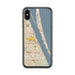Custom Melbourne Florida Map Phone Case in Woodblock
