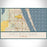 Melbourne Florida Map Print Landscape Orientation in Woodblock Style With Shaded Background