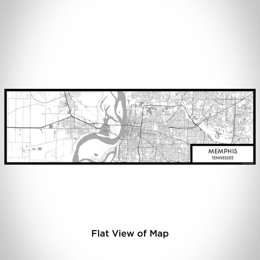 Flat View of Map Custom Memphis Tennessee Map Enamel Mug in Classic