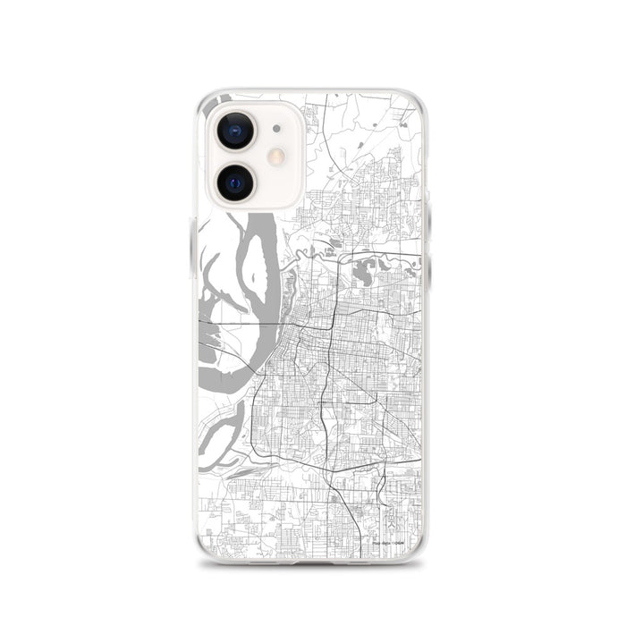 Custom Memphis Tennessee Map iPhone 12 Phone Case in Classic