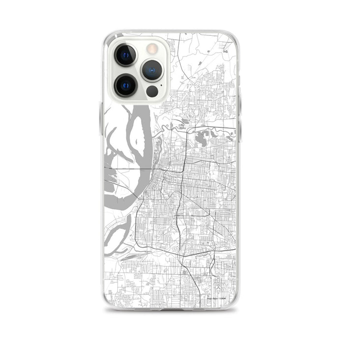Custom Memphis Tennessee Map iPhone 12 Pro Max Phone Case in Classic