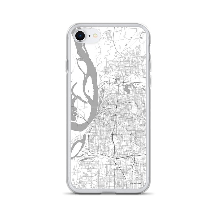 Custom Memphis Tennessee Map iPhone SE Phone Case in Classic
