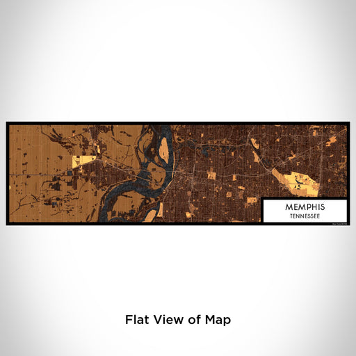 Flat View of Map Custom Memphis Tennessee Map Enamel Mug in Ember