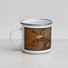 Left View Custom Memphis Tennessee Map Enamel Mug in Ember