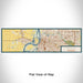 Flat View of Map Custom Memphis Tennessee Map Enamel Mug in Woodblock