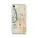 Custom Memphis Tennessee Map iPhone SE Phone Case in Woodblock