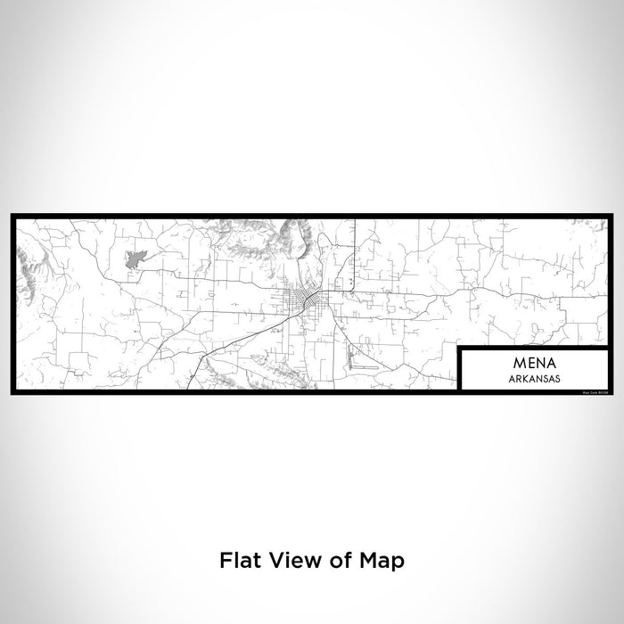 Flat View of Map Custom Mena Arkansas Map Enamel Mug in Classic