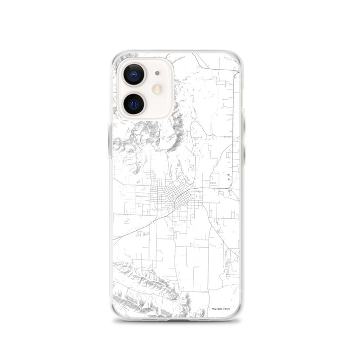 Custom Mena Arkansas Map iPhone 12 Phone Case in Classic