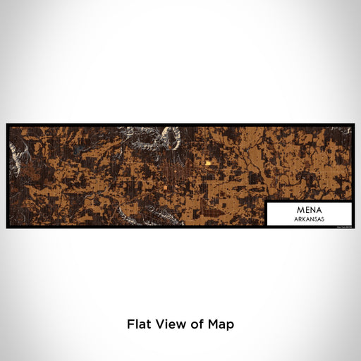 Flat View of Map Custom Mena Arkansas Map Enamel Mug in Ember