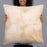 Person holding 22x22 Custom Mena Arkansas Map Throw Pillow in Watercolor