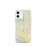 Custom Mena Arkansas Map iPhone 12 mini Phone Case in Woodblock