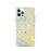 Custom Mena Arkansas Map iPhone 12 Pro Phone Case in Woodblock