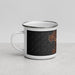 Left View Custom Mendocino California Map Enamel Mug in Ember