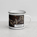 Right View Custom Mendocino California Map Enamel Mug in Ember