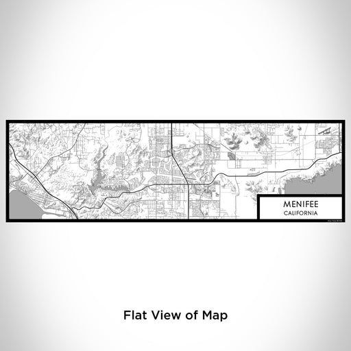 Flat View of Map Custom Menifee California Map Enamel Mug in Classic