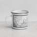 Left View Custom Menifee California Map Enamel Mug in Classic