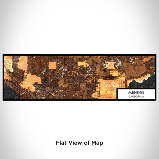 Flat View of Map Custom Menifee California Map Enamel Mug in Ember