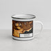 Right View Custom Menifee California Map Enamel Mug in Ember