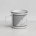 Left View Custom Mentor Ohio Map Enamel Mug in Classic