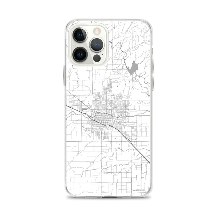 Custom Merced California Map iPhone 12 Pro Max Phone Case in Classic