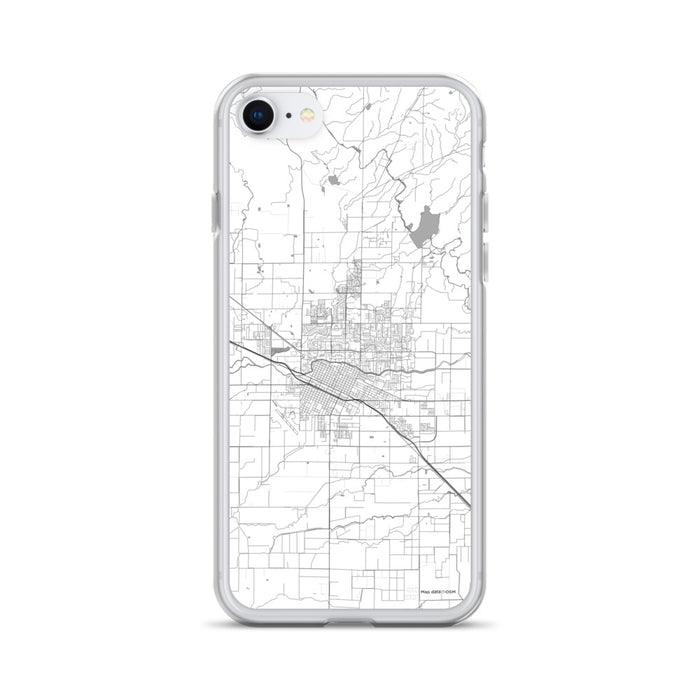 Custom Merced California Map iPhone SE Phone Case in Classic