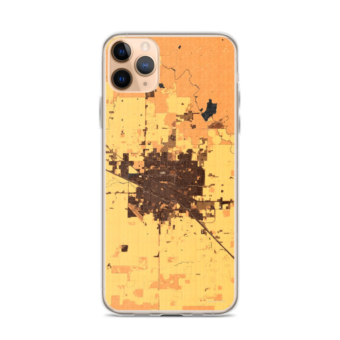 Custom Merced California Map Phone Case in Ember