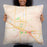 Person holding 22x22 Custom Merced California Map Throw Pillow in Watercolor