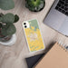 Custom Merced California Map Phone Case in Woodblock