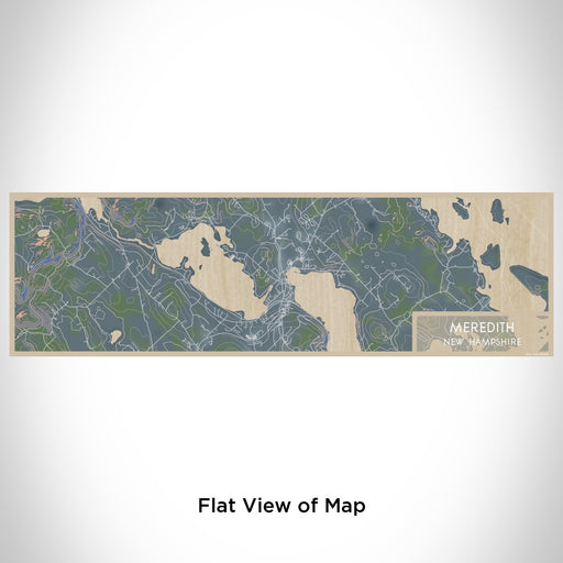 Flat View of Map Custom Meredith New Hampshire Map Enamel Mug in Afternoon